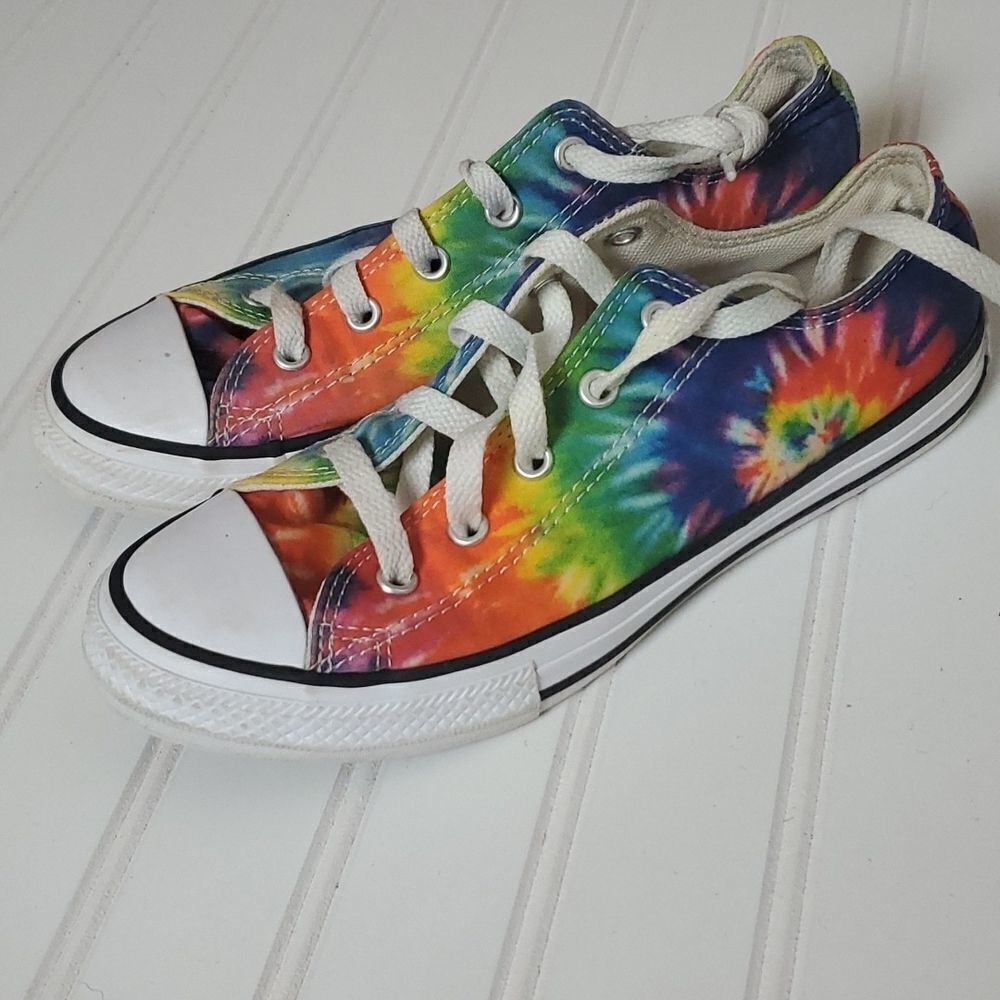 KIDS' CONVERSE LITTLE KID CHUCK TAYLOR ALL STAR TIE DYE OX SNEAKERS